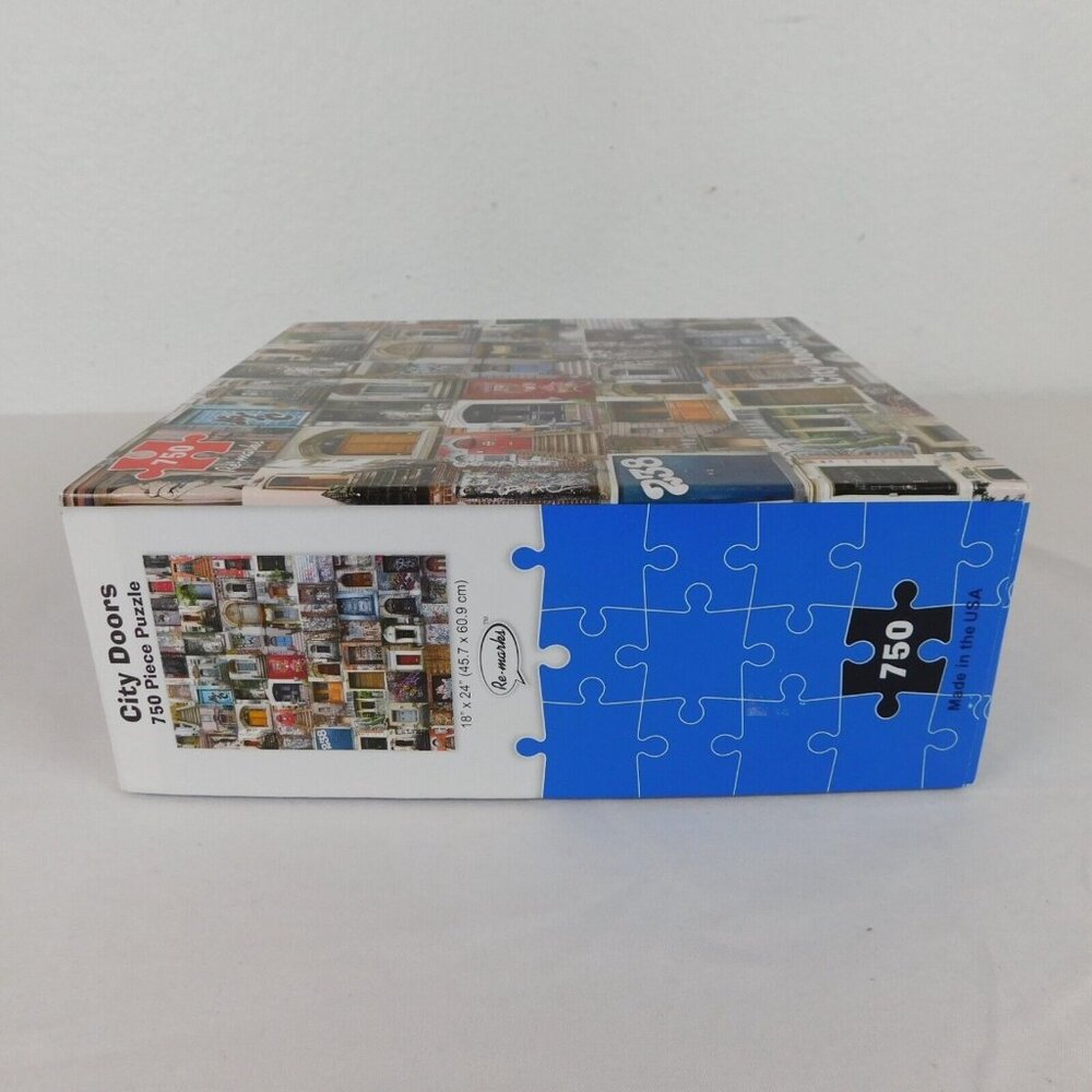City Doors Jigsaw Puzzle 750 Pieces Made In USA Re-marks 18 x 24 Complete Bagged - Picture 6 of 8